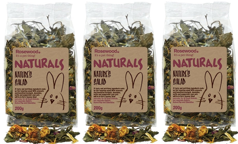 3 x Rosewood Naturals Nature's Salad 200g