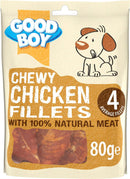 10 x Good Boy Chewy Chicken Fillets 80g Full Case