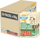 10 x Good Boy Chewy Chicken With Carrot Sticks 90g Full Case