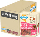 10 x 80g Good Boy Succulent Pigs In Blankets