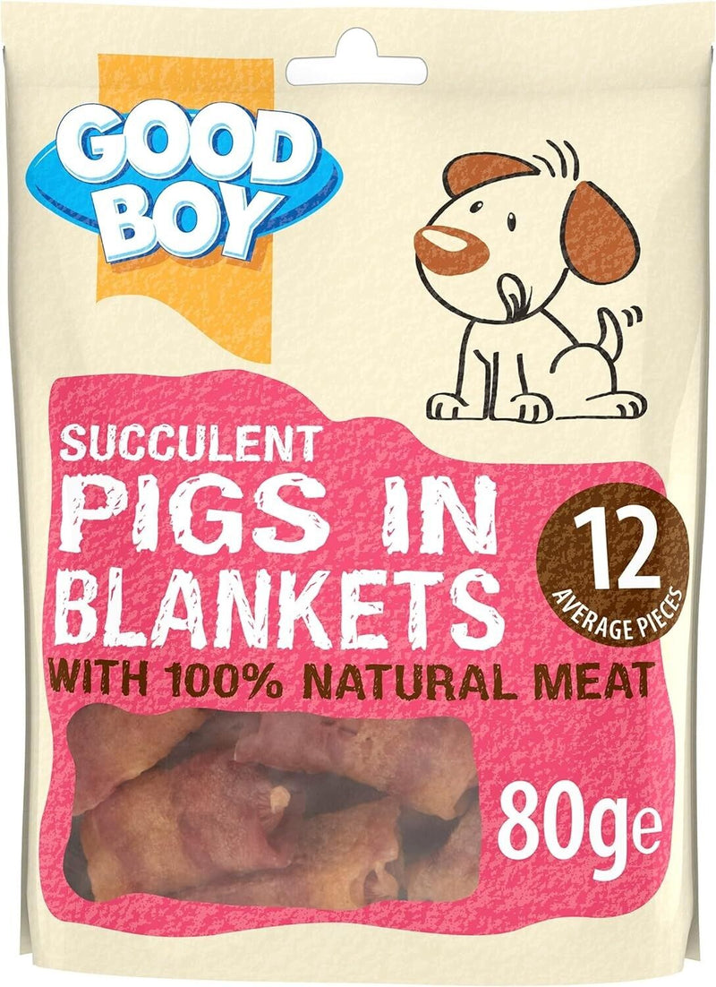 10 x 80g Good Boy Succulent Pigs In Blankets
