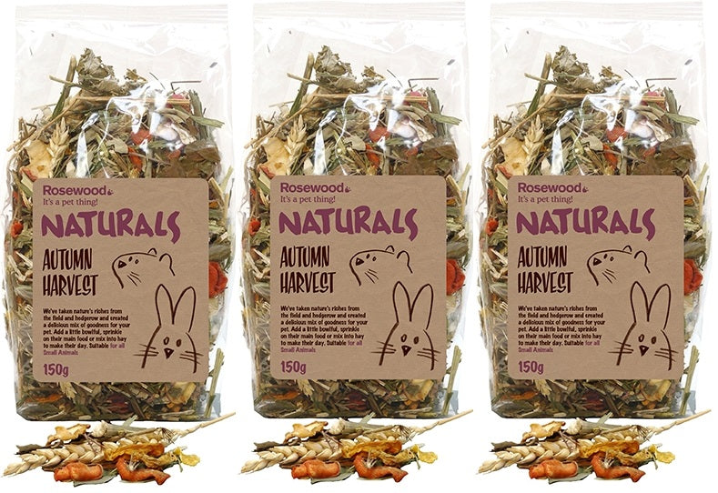 3 x Rosewood Naturals Autumn Harvest 150g