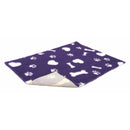 Vetbed Non-Slip Purple With White Hearts, Bones And Paws